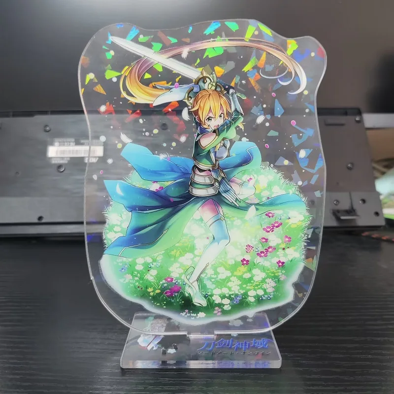 Sword Art Online Anime Figure Kirigaya Kazuto Yuuki Asuna Cosplay Acrylic Laser Stands Model Eugeo Character Standing Sign Props