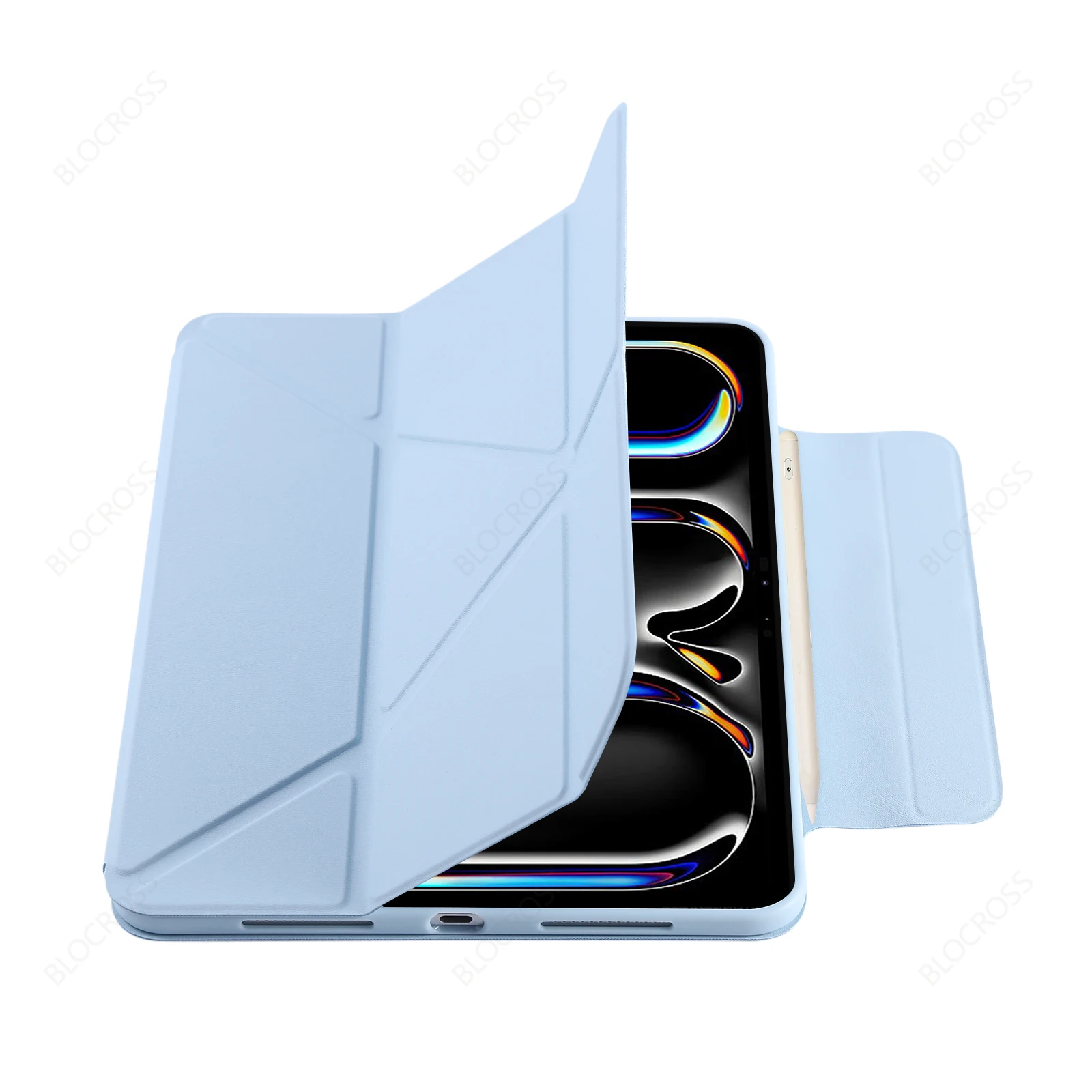Multiple Stand Angles Cover For iPad Air 11 A16 11th M3 10th Pro 11 12.9 13 10.9 10.2 9th 8th 7th 9.7 Mini 5 4 7 6 Smart Case