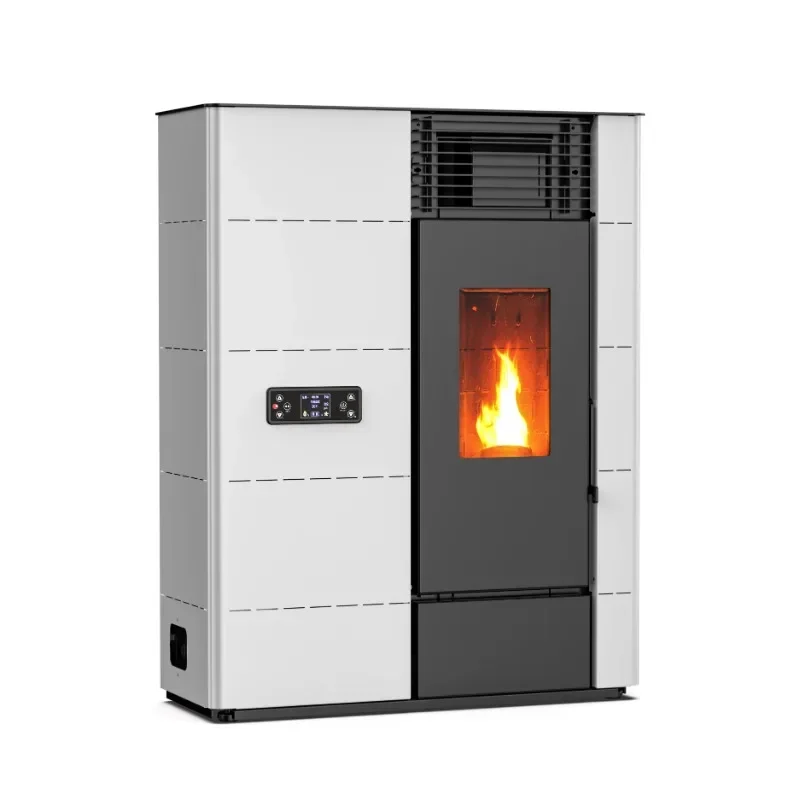 KM1203C Automatic Feeding wifi cast iron pellet heater room Heating pellet stove for living indoor