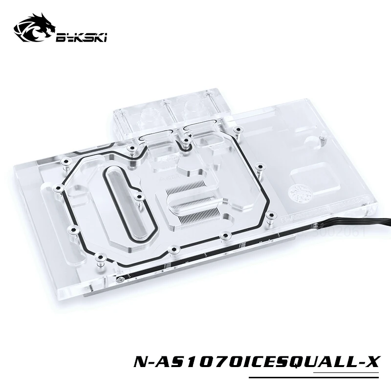 

BYKSKI Water Block use for ASUS GTX1070-O8G-SI/GAMING /GTX 1060 Dual RGB Light/Full Cover Graphics Card Copper Radiator Block