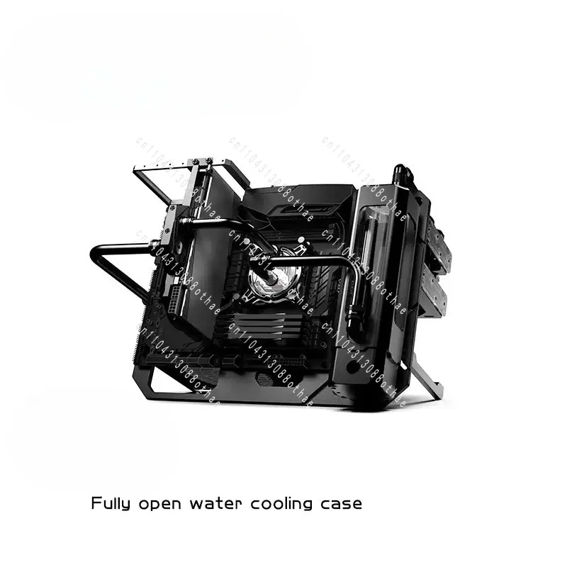 Panoramic Viewing Gaming Computer Case DIY Full Aluminum Water-Cooled Chassis B-CE-X ATX Open Frame