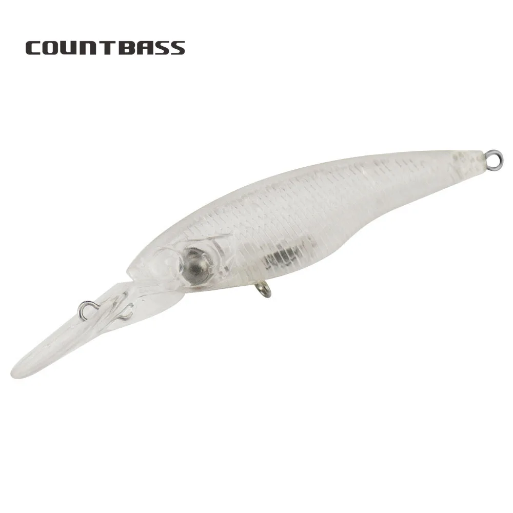 

Countbass 10Pcs Sinking Blank Hard Lures 2.4"/60mm 0.16oz/4.7g, Unpainted Fishing Baits, Crankbait, Wobblers Fish Lures