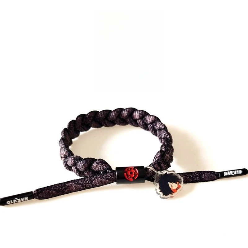 NARUTO Uzumaki Naruto Uchiha Sasuke Hatake Kakashi Creative Reflective Bracelet Secondary Animation Peripheral Woven Hand Rope