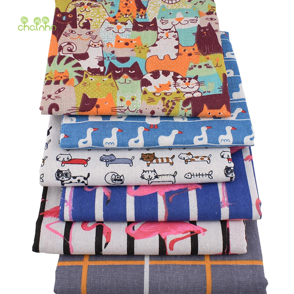 Chainho,Printed Cotton Linen F - Sewing Geotextile Fabric recension och pris