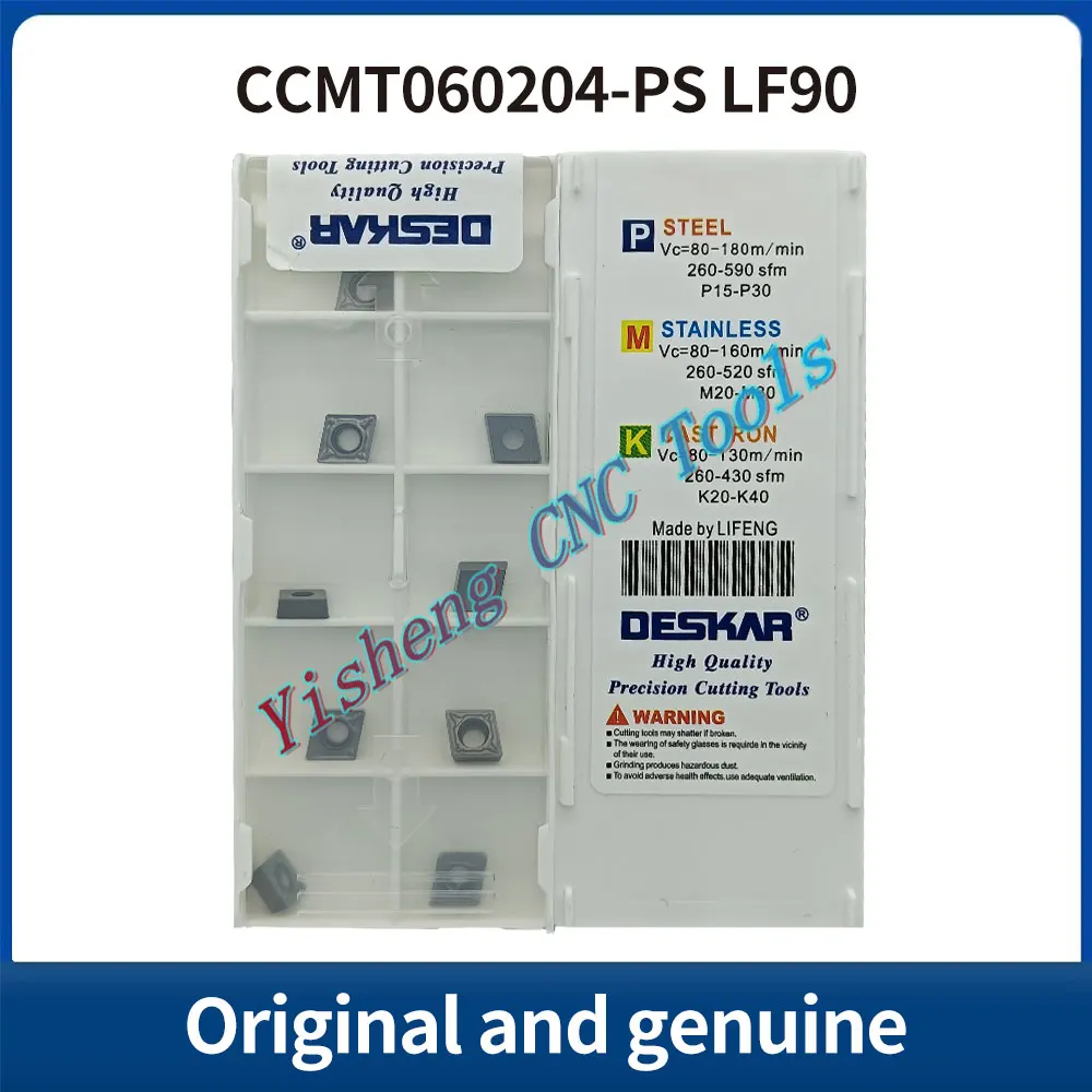 

DESKAR 100% Original CCMT060204-PS CCMT060204-TC CCMT09T304-PS CCMT09T304-TC LF90 CNC cutting tool