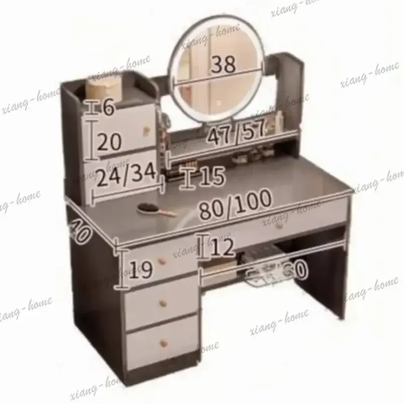 Best Sellers Zj.Storage Decorations Vanity Desk Portable Antique Cabinets Lounges Vanity Desk Standing Essentials Coiffeuse De C