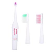 2 Pcs Electric Toothbrush Portable Ultrasonic Waterproof Travel Soft Bristles Pet Supplies Dog Accessories Lightweight Practical