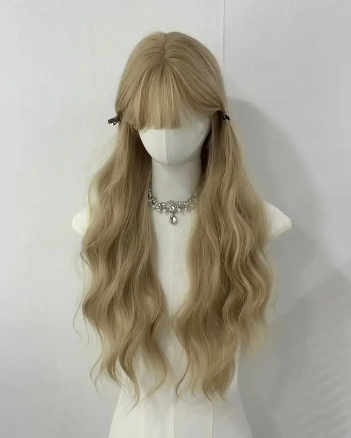Longo luz loira frente do laço perucas de cabelo sintético para preto feminino 180 densidade 24 polegadas onda do corpo loira peruca de renda transparente