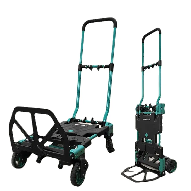 

Foldable carrying and multifunctional traction of cargo carts express delivery platforms, small trailers, climbing buildings