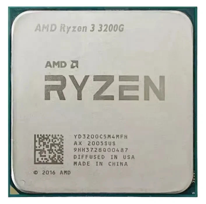 R3 3200G CPUs for AMD R yzen 3 3200G 3.6 GHz Quad-Core Quad-Thread 65W Processor L3=4M YD3200C5M4MFH Socket AM4 CPU for pc