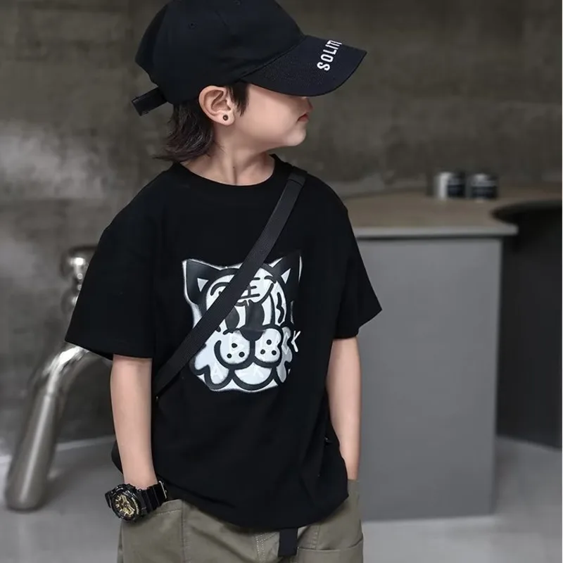 Children\'s Clothing 10 12 Years T-shirt For A Boy Clothes Teenage T-shirts High Teen Fashion Kids Tee Top Boys Baby Summer