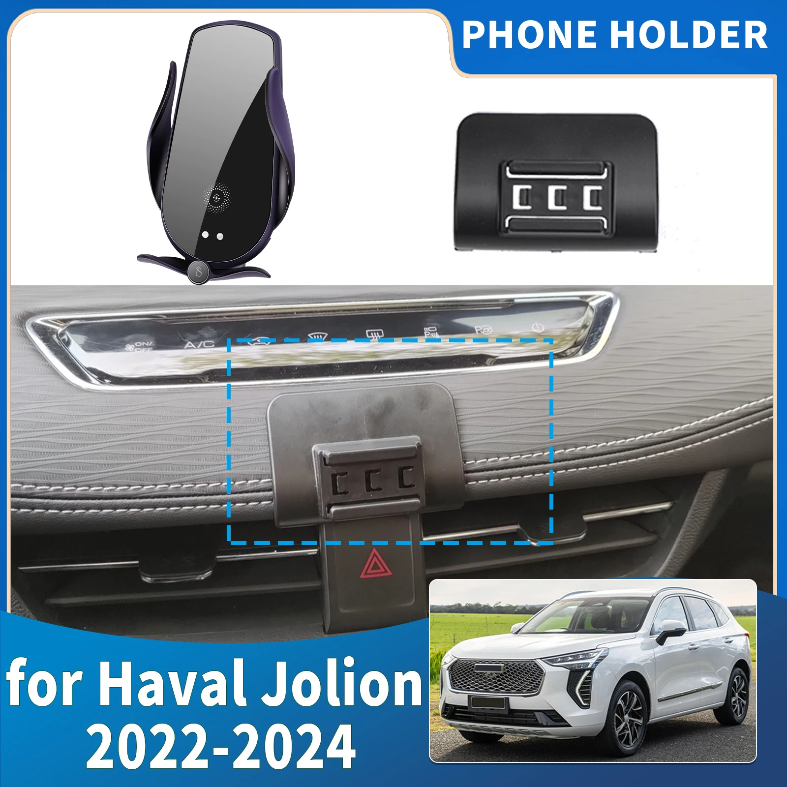 fit for Haval Jolion 2022 2023 2024 Integrated Screen Mount Phone Holder Mount Car accessoires
