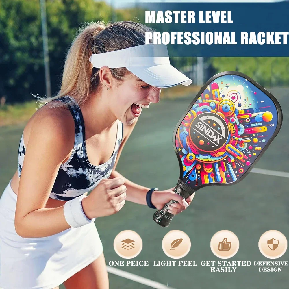 مجموعة مجاديف كرة البيسبول، سطح من الألياف الزجاجية، قبضة غير قابلة للانزلاق، متينة وخفيفة الوزن، ملحقات رياضية للتنس والجر والثبات