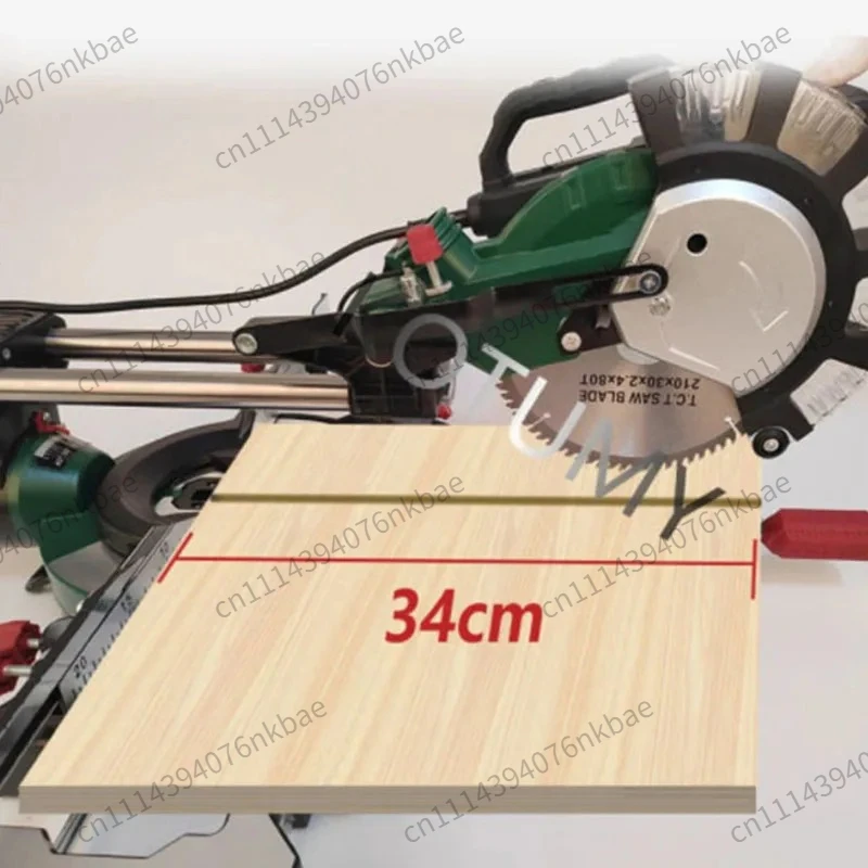 2300W 8 Inch Push-Pull Miter Saw 220V 45° Angle Electric Wood Aluminum Alloy Cutting Machine