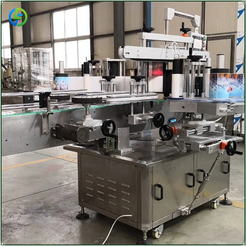 Factory Automatic Round Can Bottle Labeling Machine with Sticker Positioning Labelling FL Customized