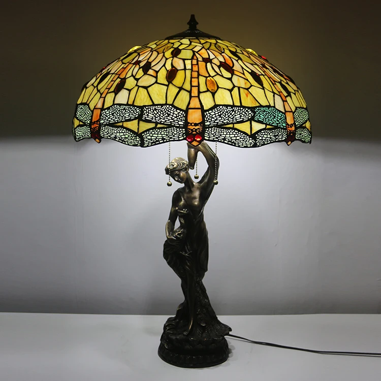 

Прикроватная лампа в американском пасторальном стиле, декоративная настольная лампа, европейская средиземноморская теплая лампа для гостиной