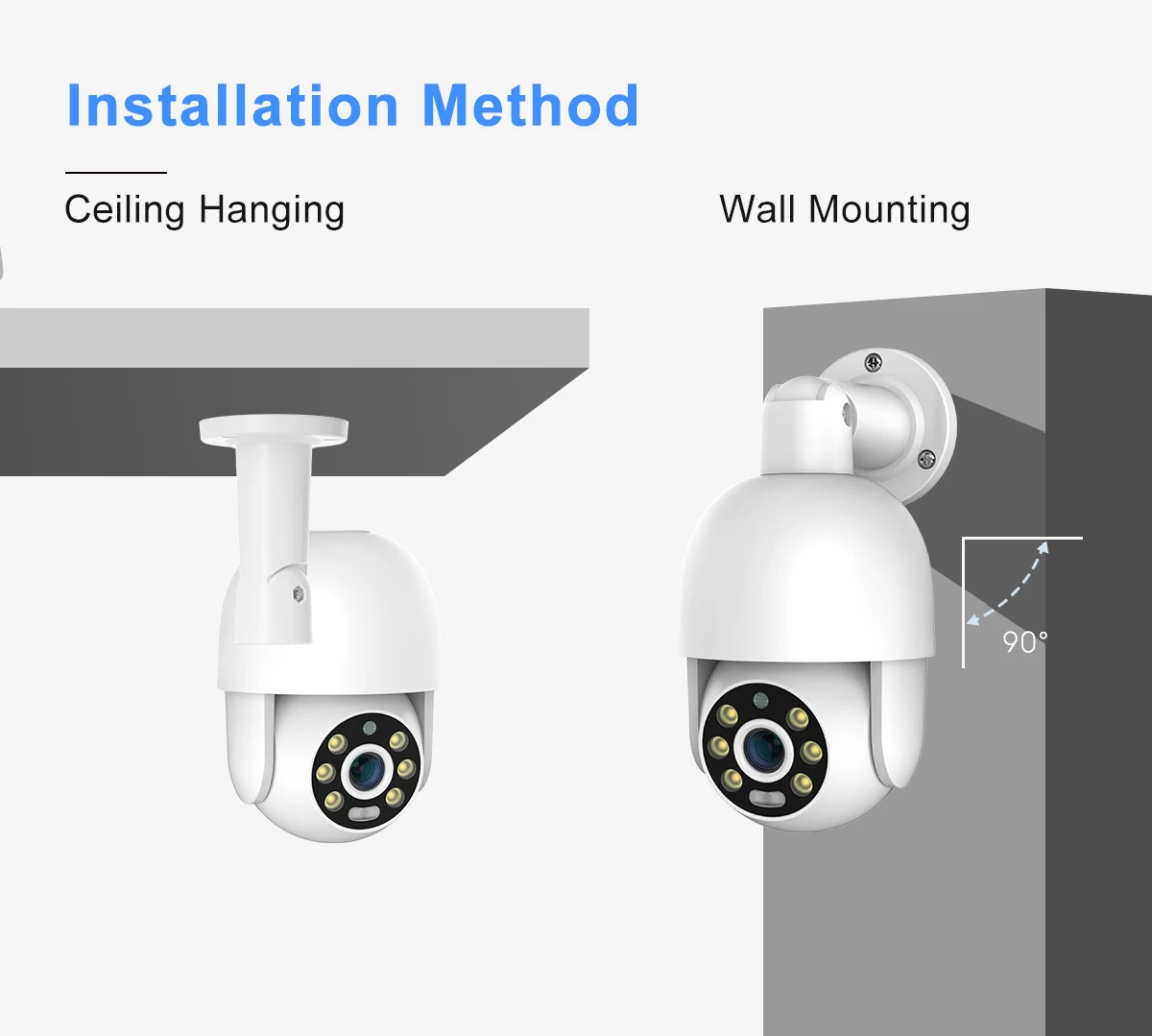 Imagem -06 - Techage-ptz Câmera ip para Segurança Câmera de Vídeo ai Detecção Humana Áudio Bidirecional Cartão tf Xmeye Poe ip 4k 8mp 5mp 4mp