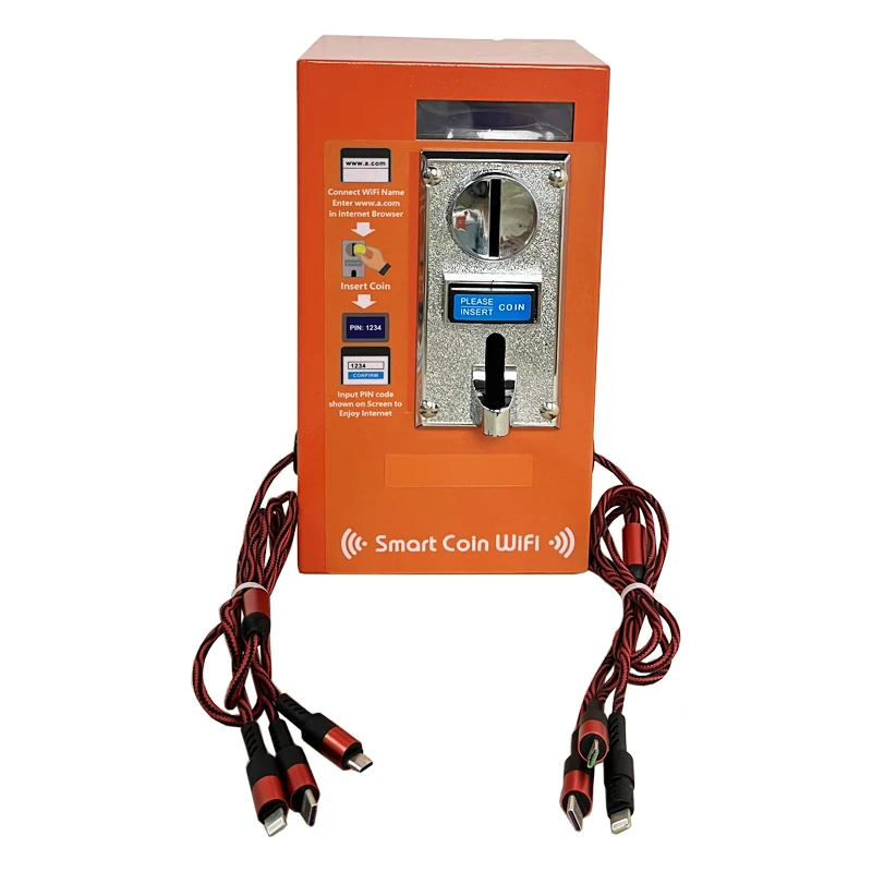 4 Ethernet Ports Router Distributor Smart Coin WiFi Hotspot Mikrotik Machine Charger WiFi Router