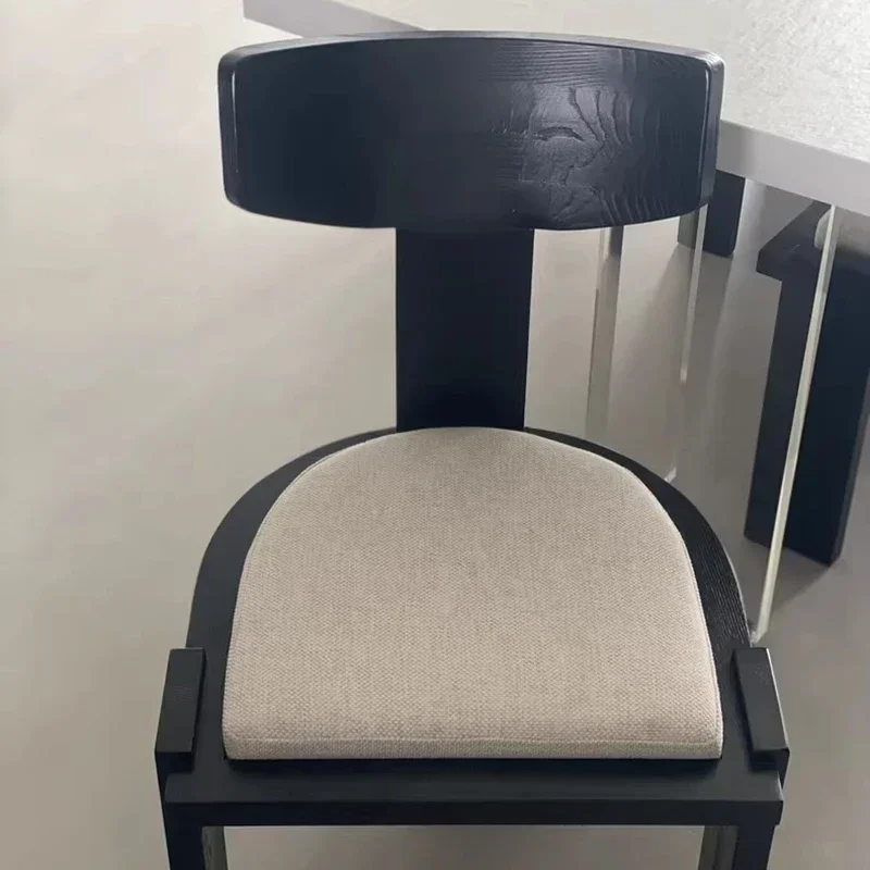 Mid Century Modern Solid Wood Dining Chair Luxury Designer Hotel Restaurant Dining Chair Ergonomic Home Furniture Sillas FYDC view 3