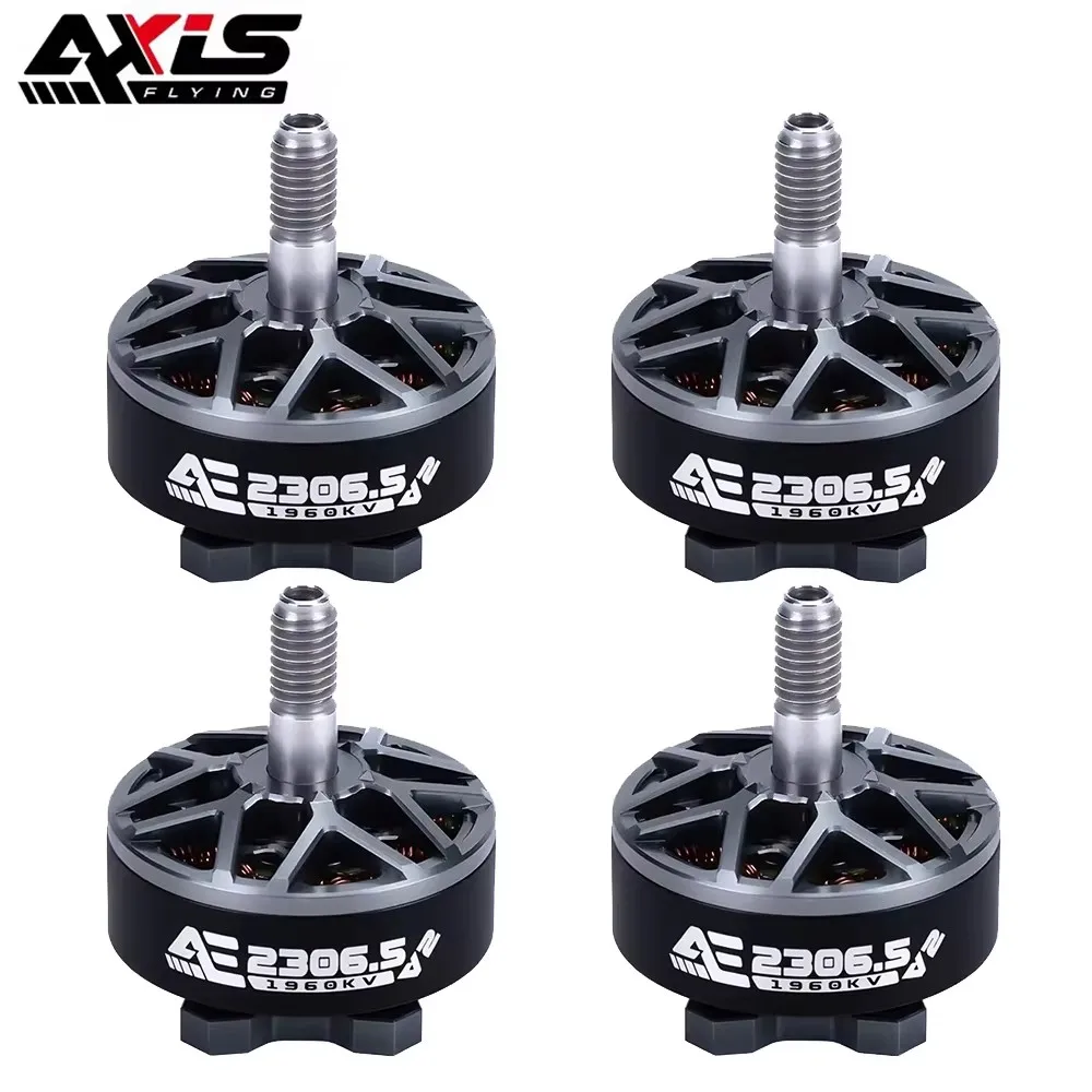 

1/4 шт. AxisFlying AE2306.5 V2 2306,5 1860KV/ 1960KV 4-6S Lipo 5 мм подходит для 5-дюймового/6-дюймового радиоуправляемого FPV беспилотного летательного аппарата