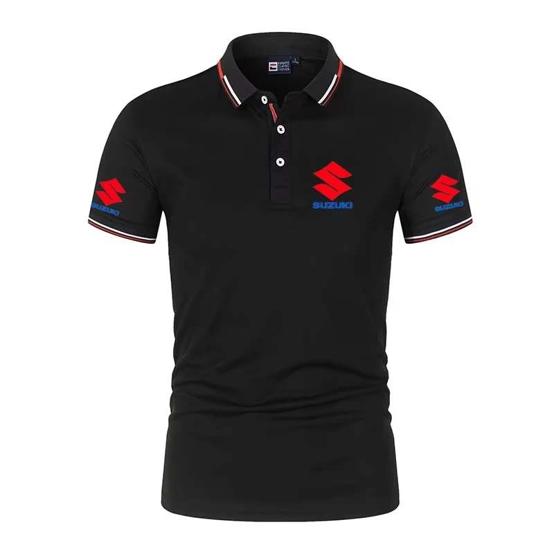 Suzuki motorcycle enthusiast men's stylish quick-drying short-sleeved riding daily T-shirt