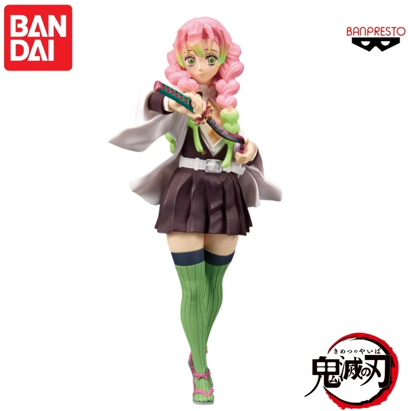 Bandai Original Banpresto figura de acción Demon Slayer Kanroji Mitsuri modelo muñeca nuevos personajes de Anime en caja en Stock
