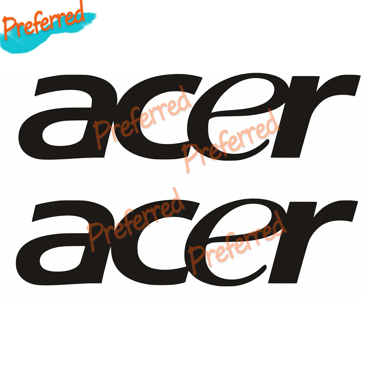 2 X PEGATINAS STICKER VINILO PACK Acer Moto Sponsor Pegatina Aufkleber Decal Customizable in Any Size No Background