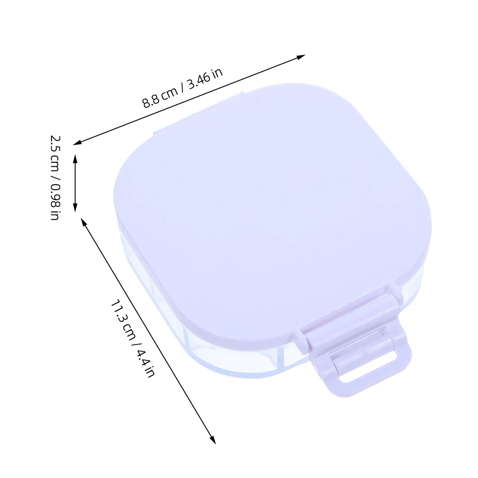 Portable Organizer Transparent Airtight Watercolor Paint Palette Box Wells 3X3 5X1 Inch Artist Storage