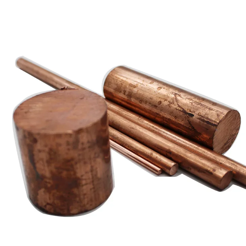 Pure Copper Round Rod Bar 2-60mm Diameter  T2 for Electrical Wiring, CNC Machining, Craft Jewelry Making