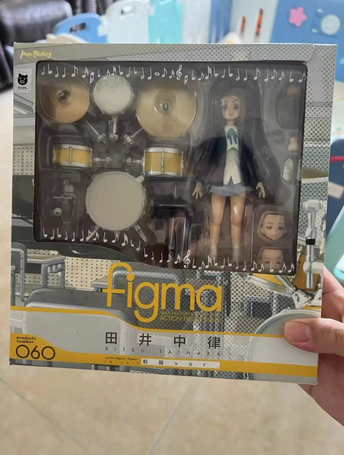 In Stock Original Figma K-on 060 Ritsu Tainaka Action Figure Series PVC Toy Model Figura Gift