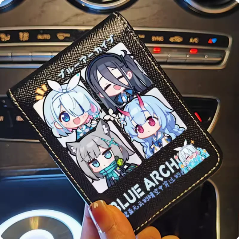 Blue Archive Game Cartoon Fashion Wallets, PU Purse, Card Holder, Money Bag, Gift, Cosplay, Bino 8