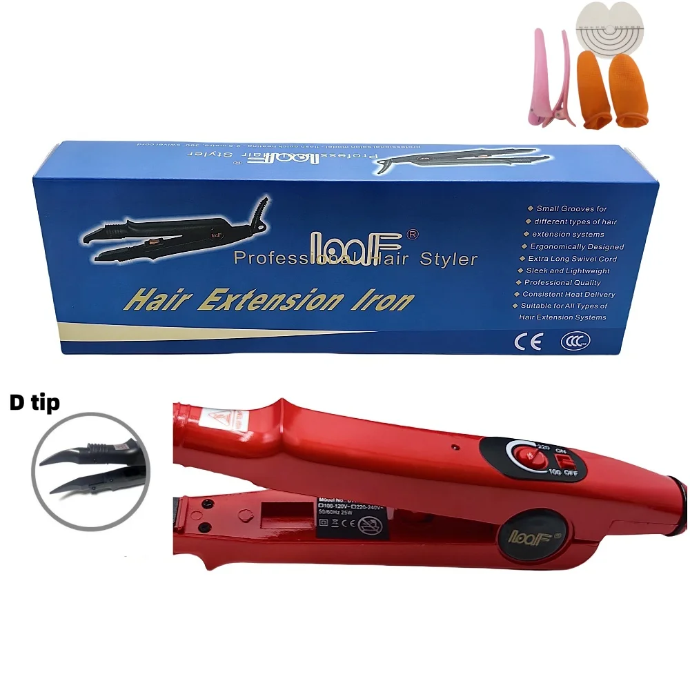 611D，professional hairdressing installation tool， pointed high-temperature mini seamless hair extension tool,