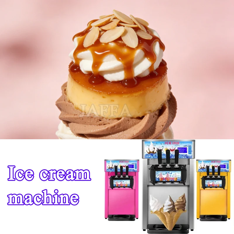 Soft Serve Ice Cream Machine Chinese Automatic Ice Cream Machine Maker Table Top Soft Serve Portable Ice Cream Machine