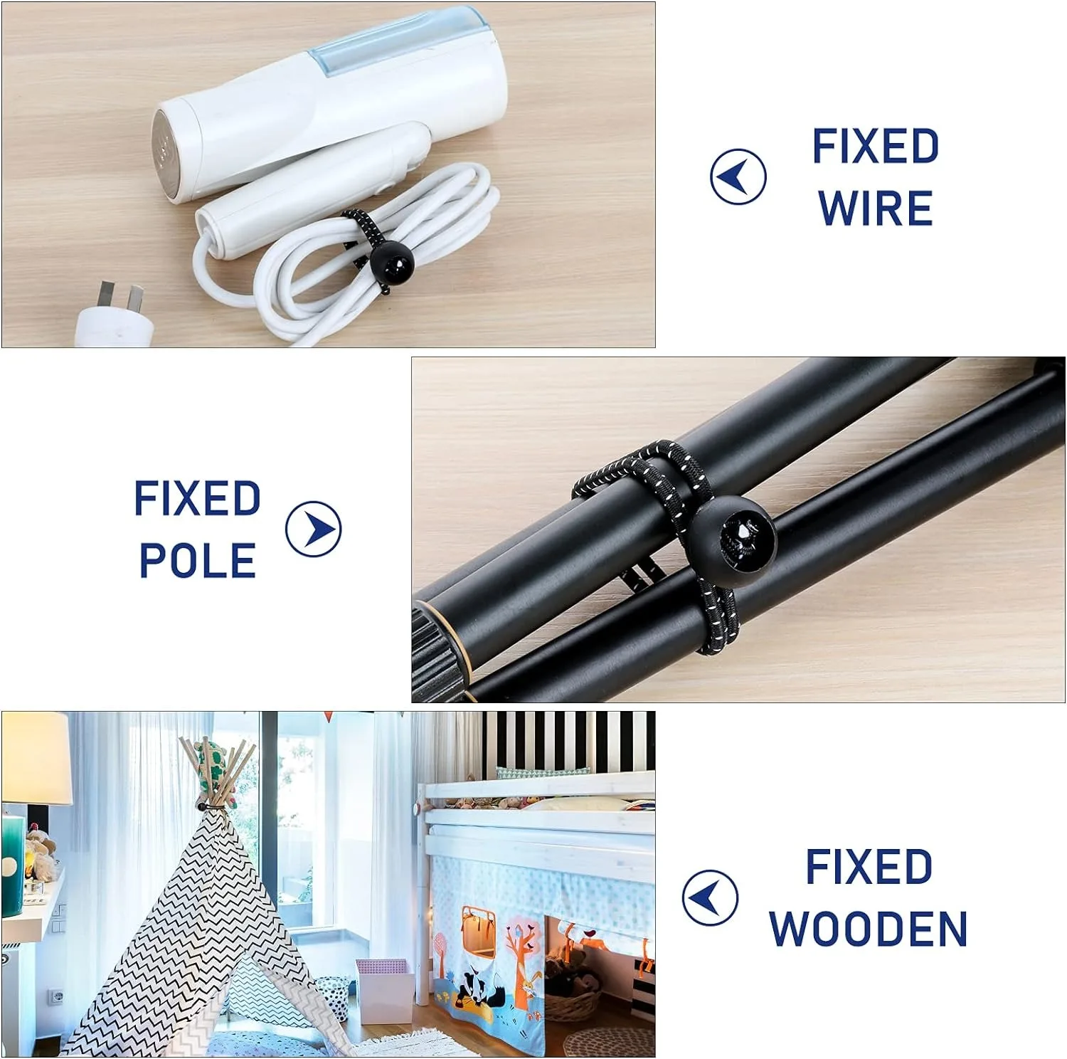 YANBIGUO 50 Stück Bungee-Bälle, schwarze Kordel für Überdachungsplane, UV-beständig, mit elastischem Schnurüberdachung, Gurten, Zelt, Stangen und Drähte – Detail 21