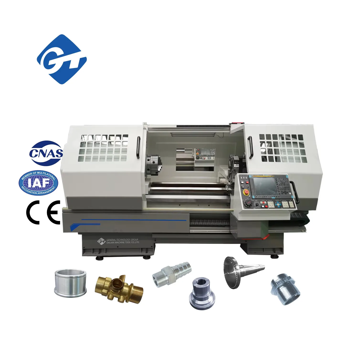 GT DMTG Cke6150 2 축 Hine 자동 Fanuc 선반 제품, Torno CNC 파라 메탈