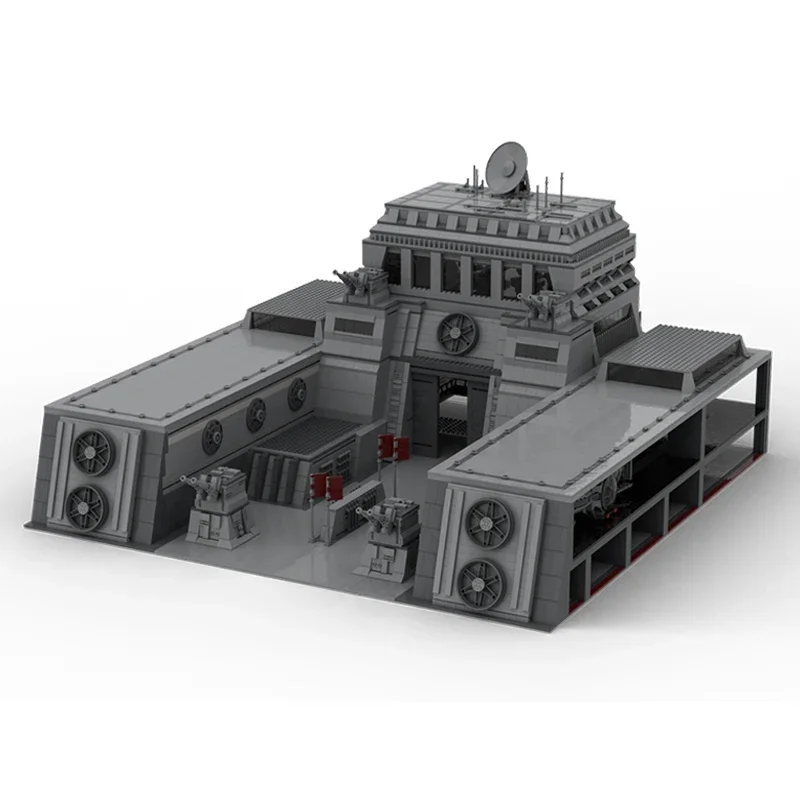 Star Movies Model MOC Building Bricks Space Base War Base Fortress Modular Technology Gifts Holiday Assemble Children Toys Suit