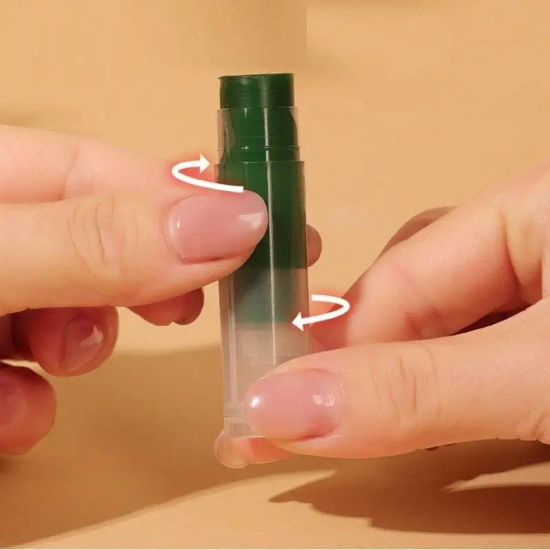 Tubo de batom redondo com enchimento direto, 6 peças, 5g, recipiente de bálsamo labial vazio, embalagem caseira