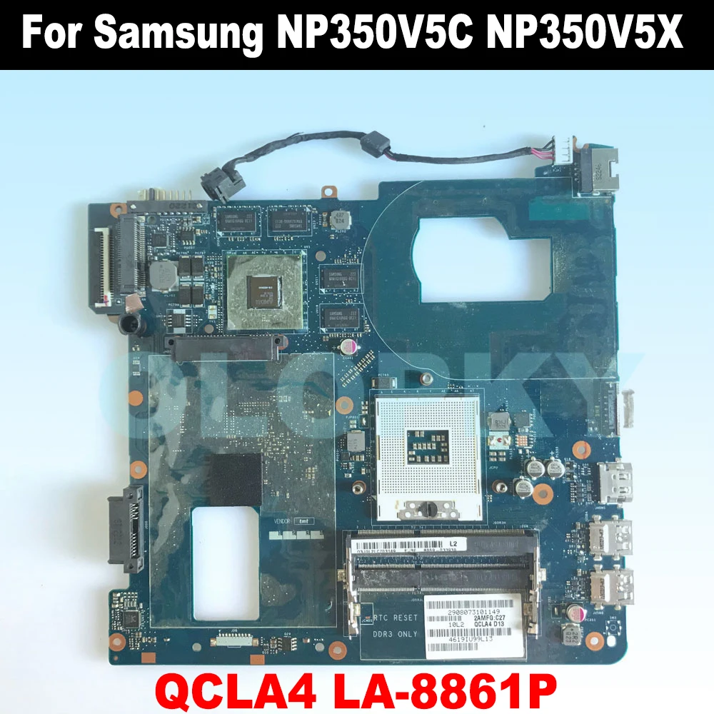 QCLA4 LA-8861P for Samsung NP350 350V5C NP350V5X Laptop Motherboard HD7670M 1GB/2GB GPU BA59-03397A BA59-03553A/03393A HM76