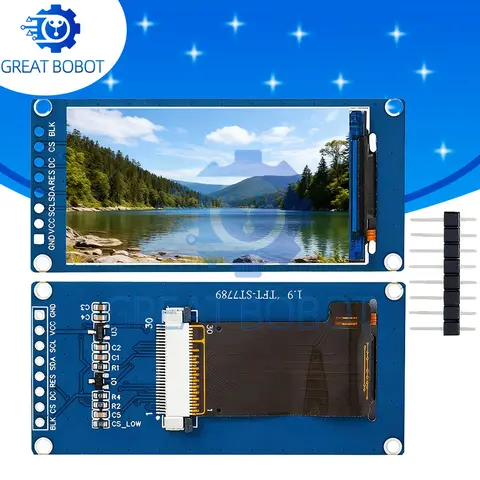 BS New 1.9 inch IPS full angle TFT display screen LCD screen color display module SPI serial port high-definition 170x320