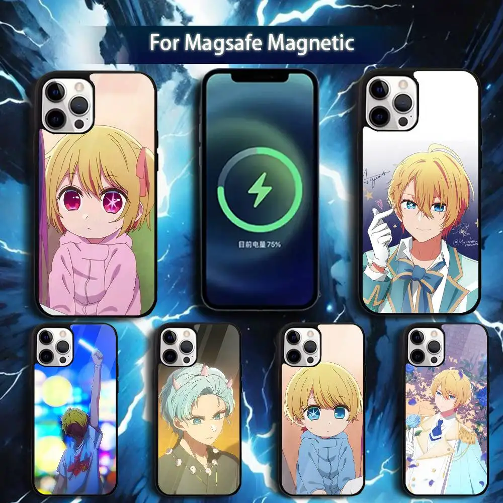 

Oshi N-No Ko A-AquaS Phone Case For iPhone 17,16,15,14,13,12,11,Pro,Max,Plus,Mini,Magsafe,Magnetic Wireless Charging Case