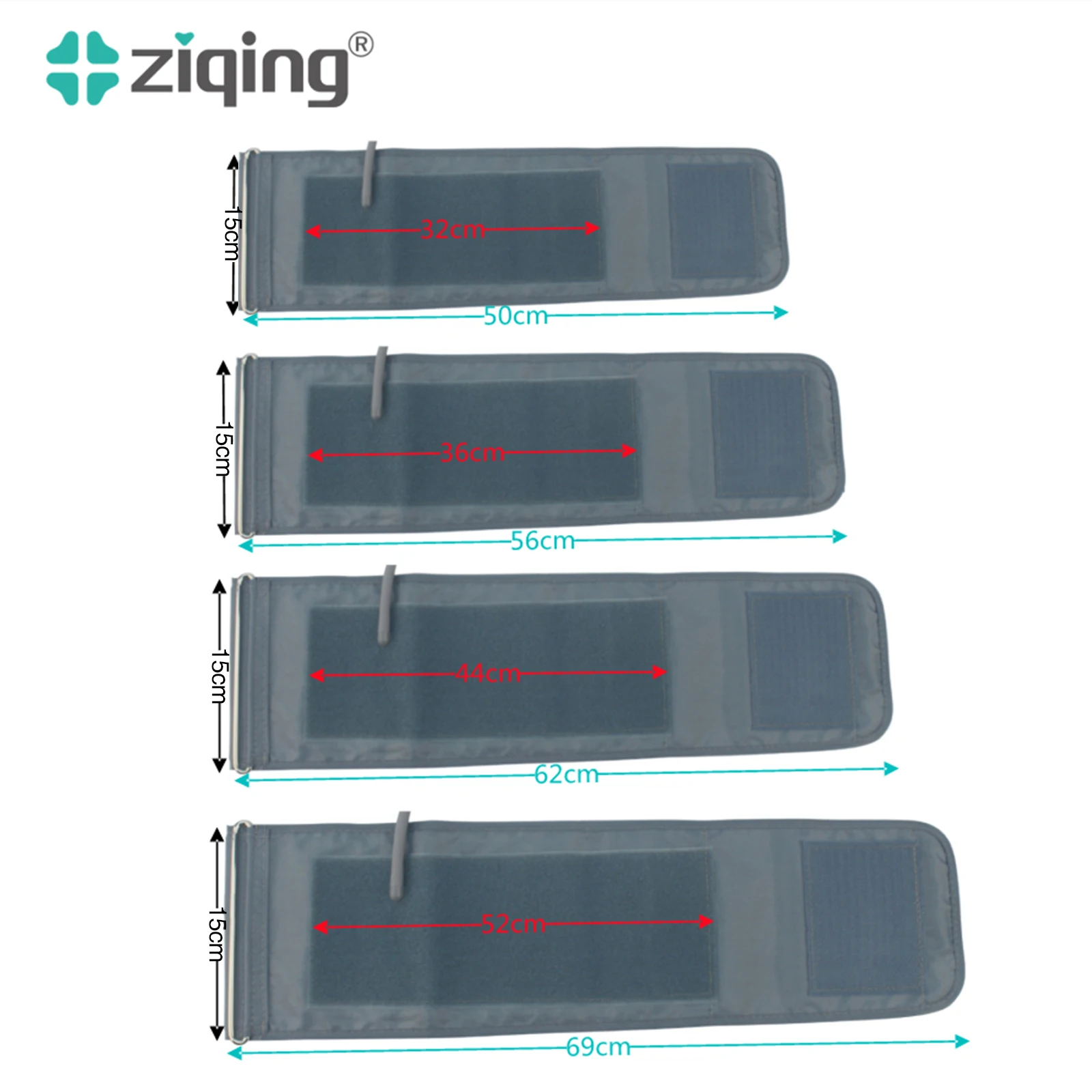 Ziqing-Manguito de Pressão Arterial Grande para Braço Adulto, Monitor Digital Automático, Tonômetro, Esfigmomanômetro, 32-52cm