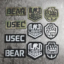 Rusia USEC BEAR 3D Patch Bordir Inframerah Reflektif Militer Lencana Stiker Hook Loop Emblem DIY Patch Untuk Pakaian Jaket Patch