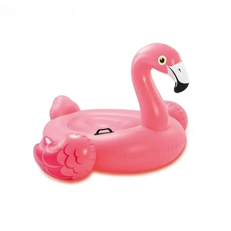 57558 Mega Inflatable Flamingo Swimming Ride-on Pool Float Island for Adult