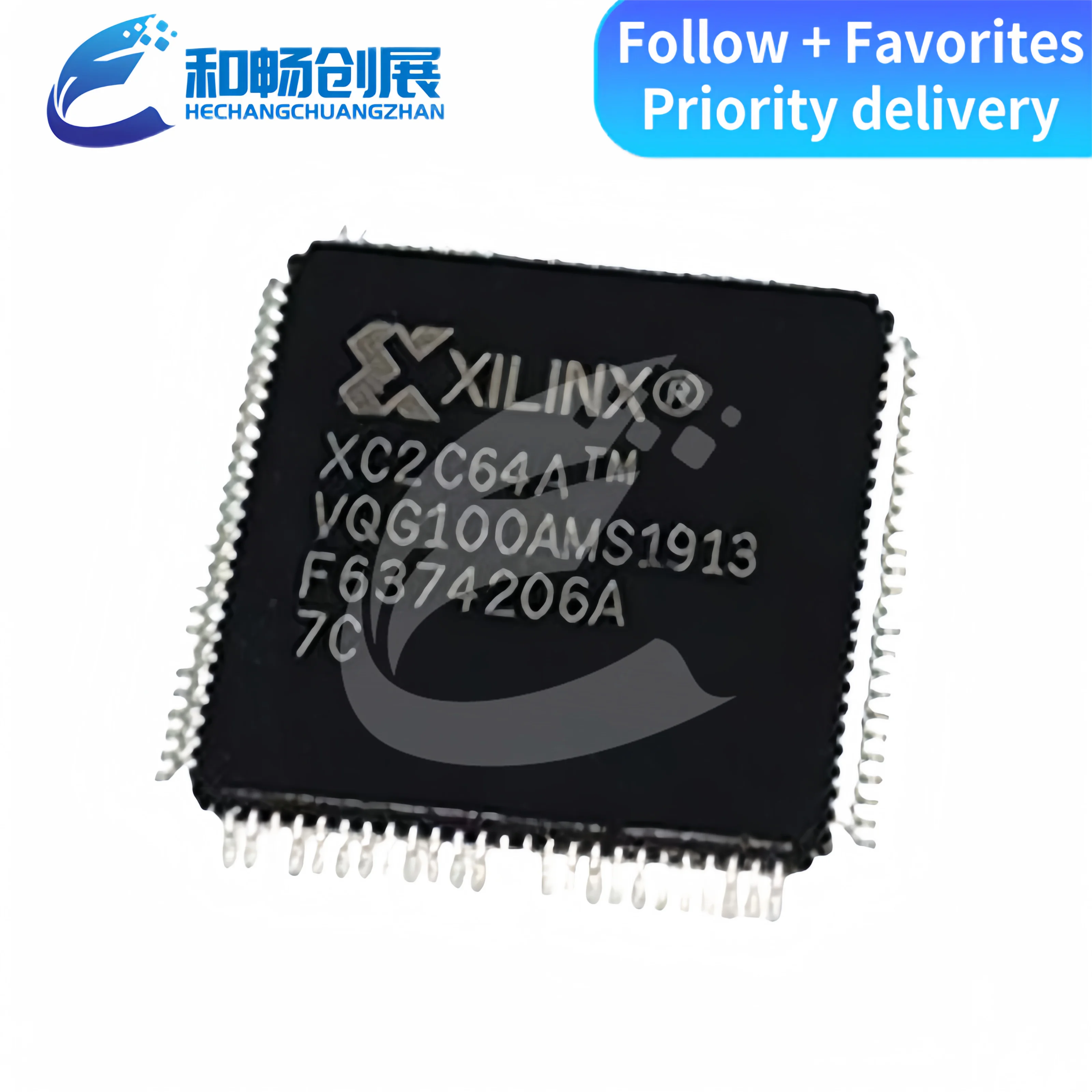 

XC2C64A-7VQG100C XC2C64A-7VQ100I TQFP100 embedded chip new original