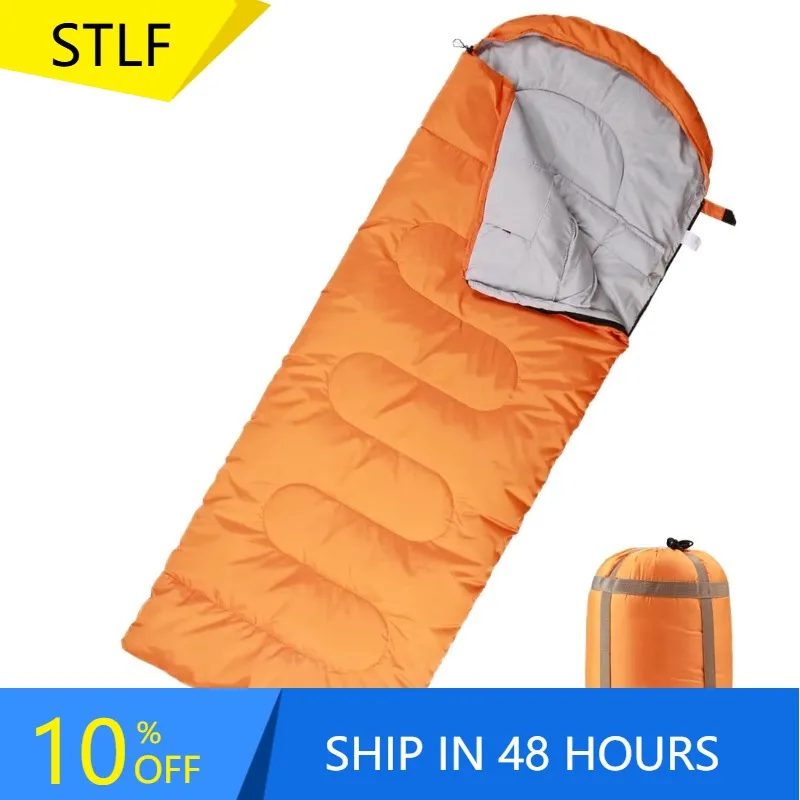 XMSJ Waterproof Envelop Sleeping Bag Adult Portable Camping Sleeping Bag Outdoor Camping Traveling Envelope Sleeping Bag