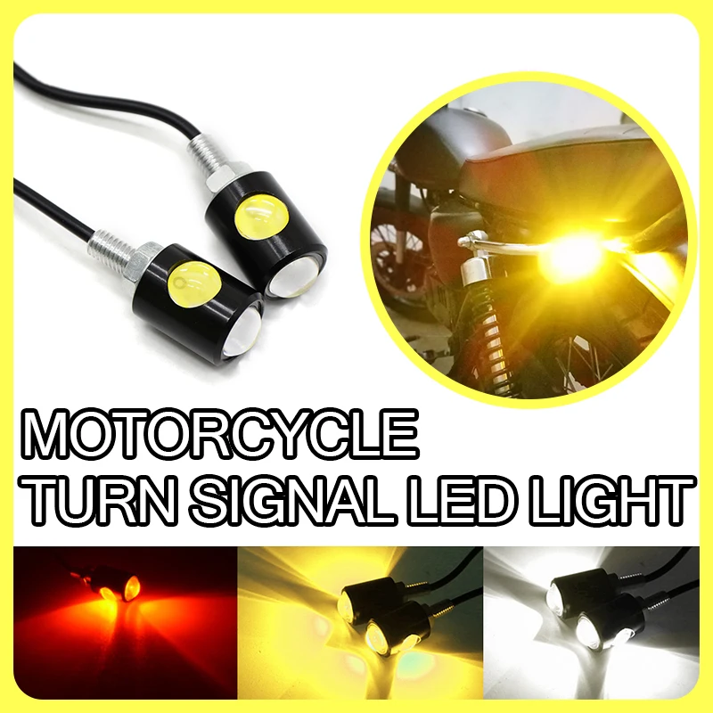 Universale moto LED Eagle Eye Shape Mini targa indicatore di direzione indicatore di direzione fanale posteriore freno fendinebbia lampadina