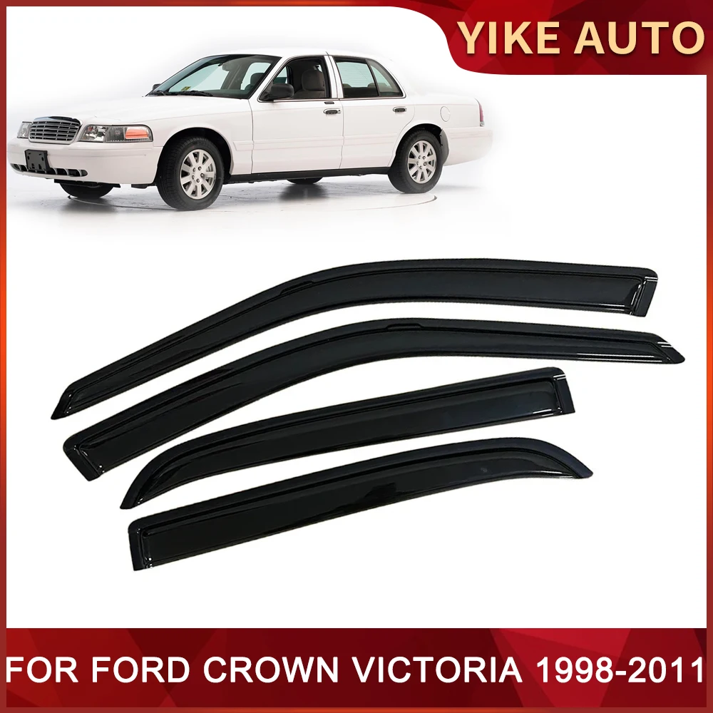 

Window Visor for FORD CROWN VICTORIA 1998-2011 Weathershied Door Visor Wind Sun Rain Guards Side Window Wind Deflectors Auto