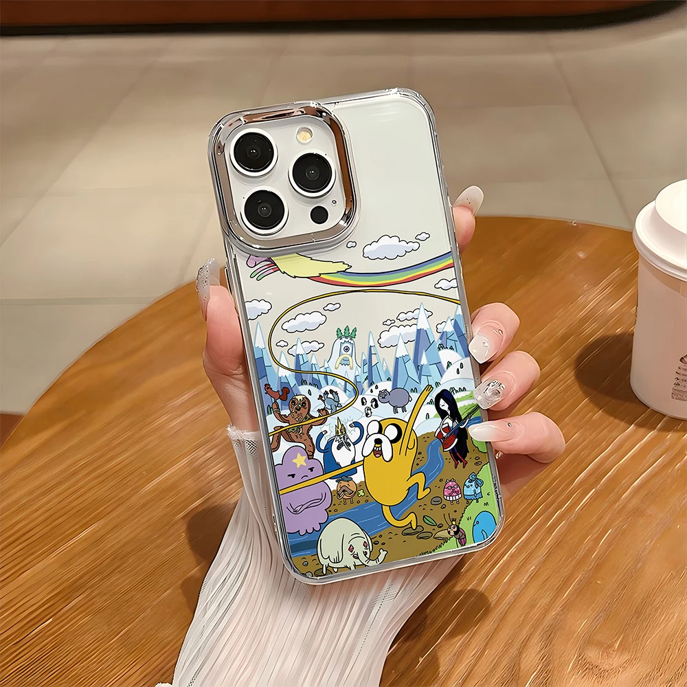 Cartoon A-Adventure Cute T-Time Phone Case For Google Pixel 10 9 8 7 8A 9A XL Pro 4G 5G Transparent Soft Silicone TPU Back Cover view 5