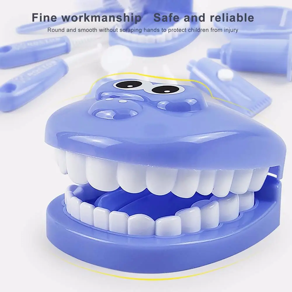 Simulation Learing Toys Squeeze Toy Brush Their Teeth Kids Pretend Play Dentist Check Teeth Model Set Doctor Toy Learing Toys