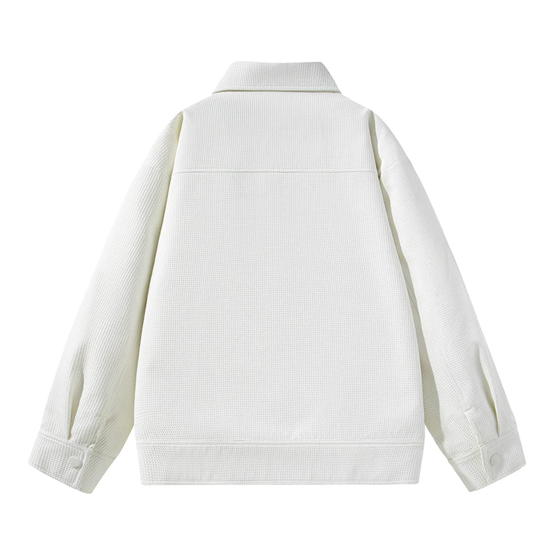 

2025 New Faionable American Workwear Jaet Loose Fit Collared Casual Versatile Sports Top for Young Men Summer Regular Length